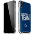 NFL Dallas Cowboys Team Motto iPhone XS Max Clear Case